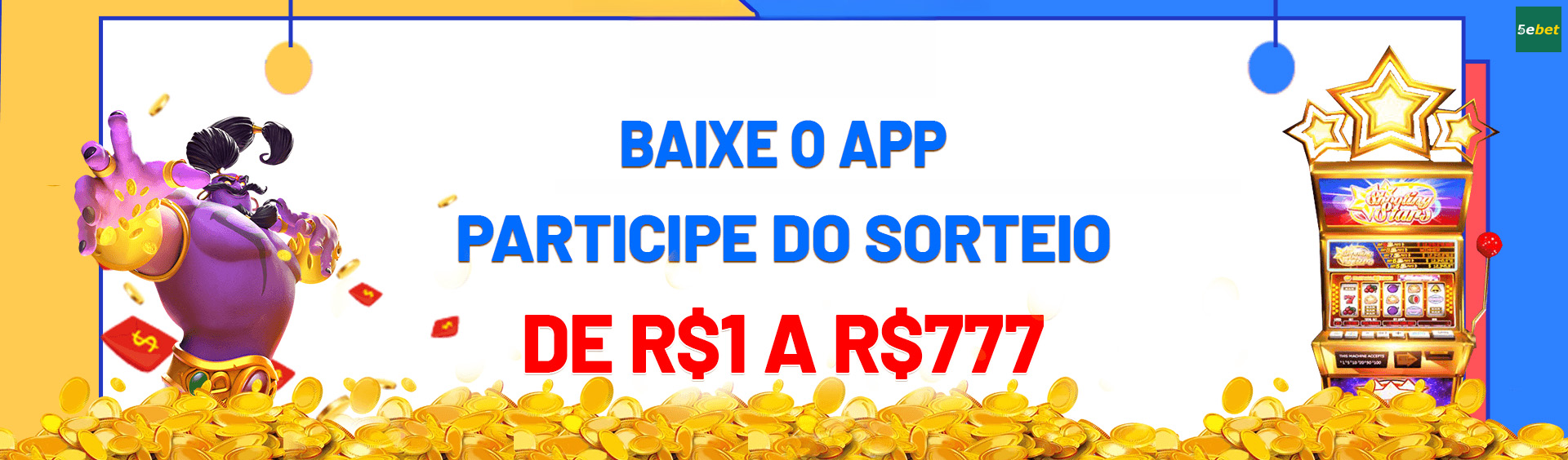 5ebet — módulo com ícones de pagamento e PIX, com ênfase em benefício imediato, pensado para apoiar a decisão de